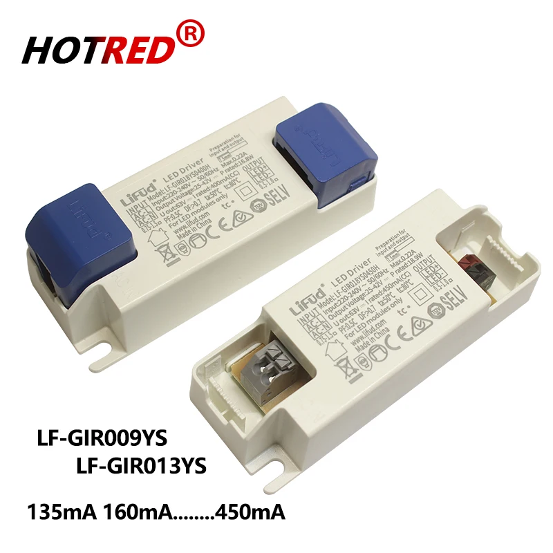 LED Driver LiFud LF-GIR009YS LF-GIR013YS series 25-42V 135mA 160mA 180mA 200mA 250mA 300mA 350mA CE CB TUV SAA RCM Certification