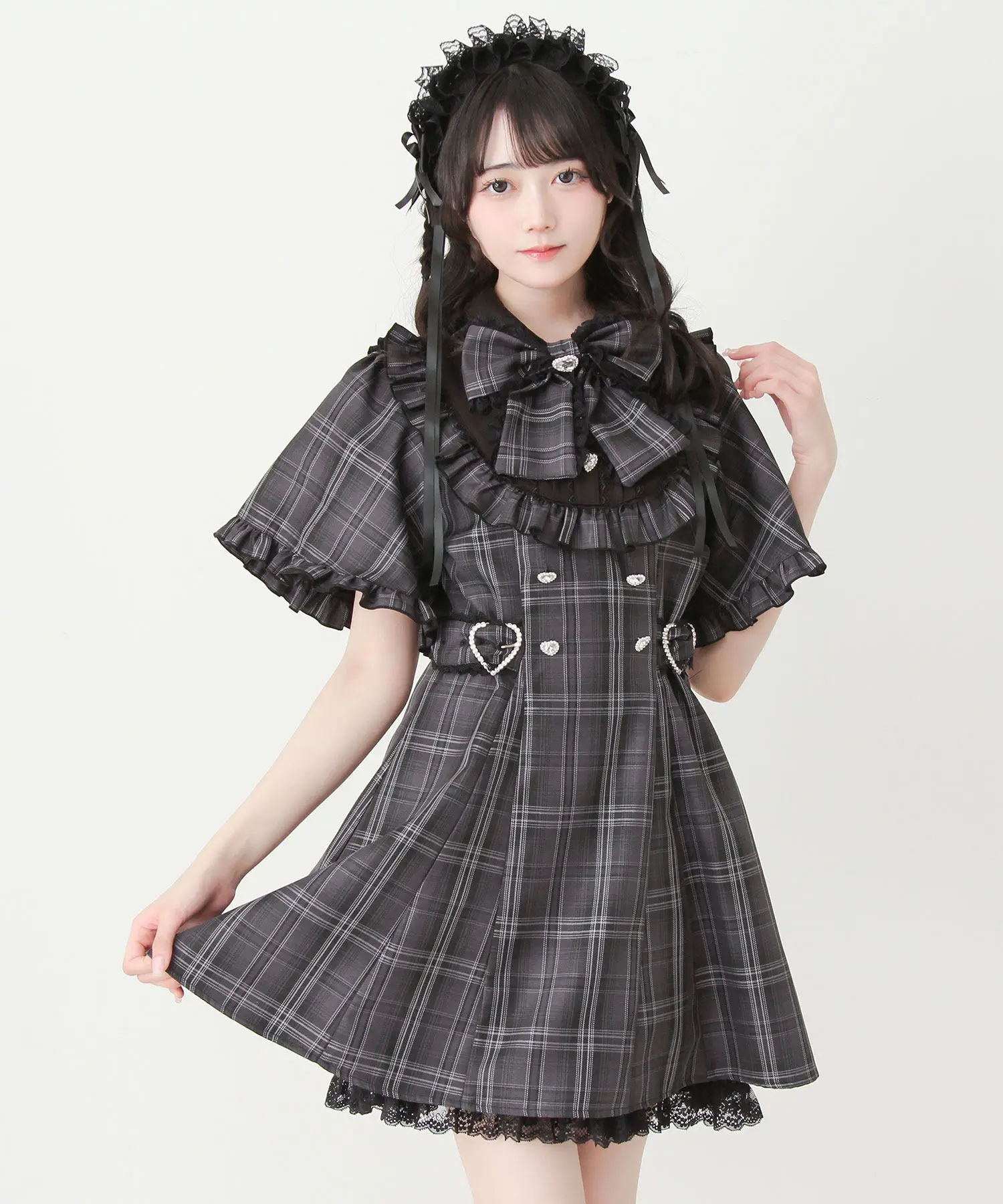 short puffy dresses black Black A line V Neck Lace Short/Mini Prom Dress, Black Puffy Homecoming Dresses US 2 / Black