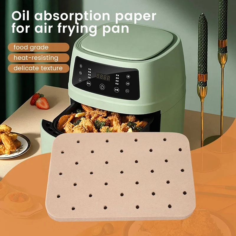 Doublures de parchemin pour friteuse à air, Ninja Foodi XL, 6 en 1, polymères de cuisson prédécoupés, DZ201, FG551, 200 pièces