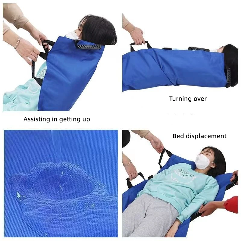 Soft Stretcher Transfer Belt Positioning Sheet Bed Pad Elderly Disabled - Roll over Shift Transport Mat for Lifting And Moving