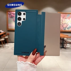 View Flip Cover Leather Case For Samsung Galaxy S25 S24 S23 S22 Ultra S21 S20 S10 Plus S21FE Note 20 Ultra Screen Saver Cover