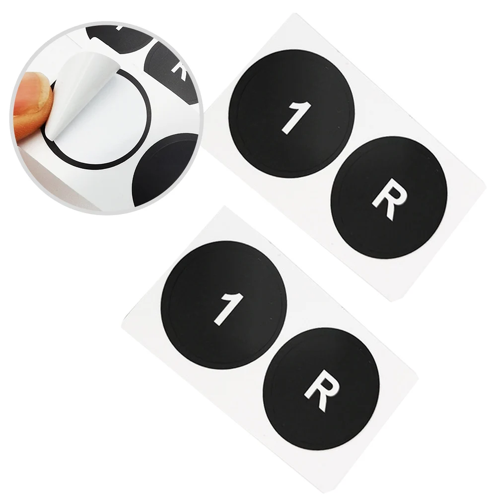 Dashboard Restoration Button Sticker Black Button Repair Stickers Button Repair Decal Reduced Light Penetration