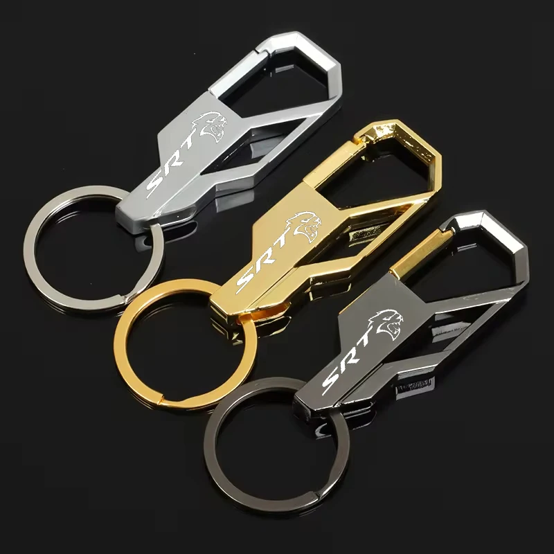 For Dodge Challenger SRT Decoration Adventure Accessories Motorcycle Keyring Zinc Alloy Keychain