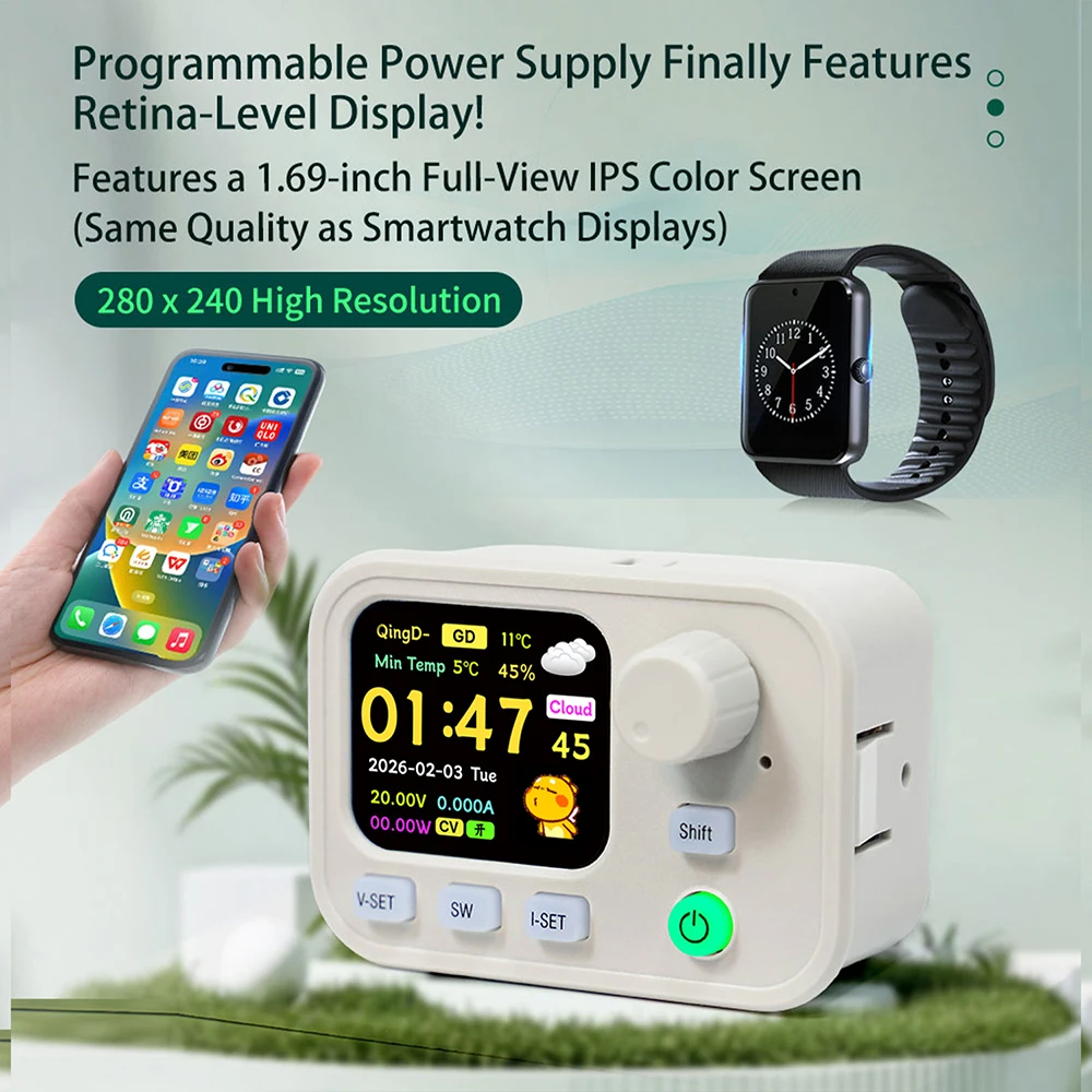 SK200W Buck Boost Converter CNC Power Supply + Global Weather Bluetooth WiFi Control Constant Voltage Current Voltage Regulator