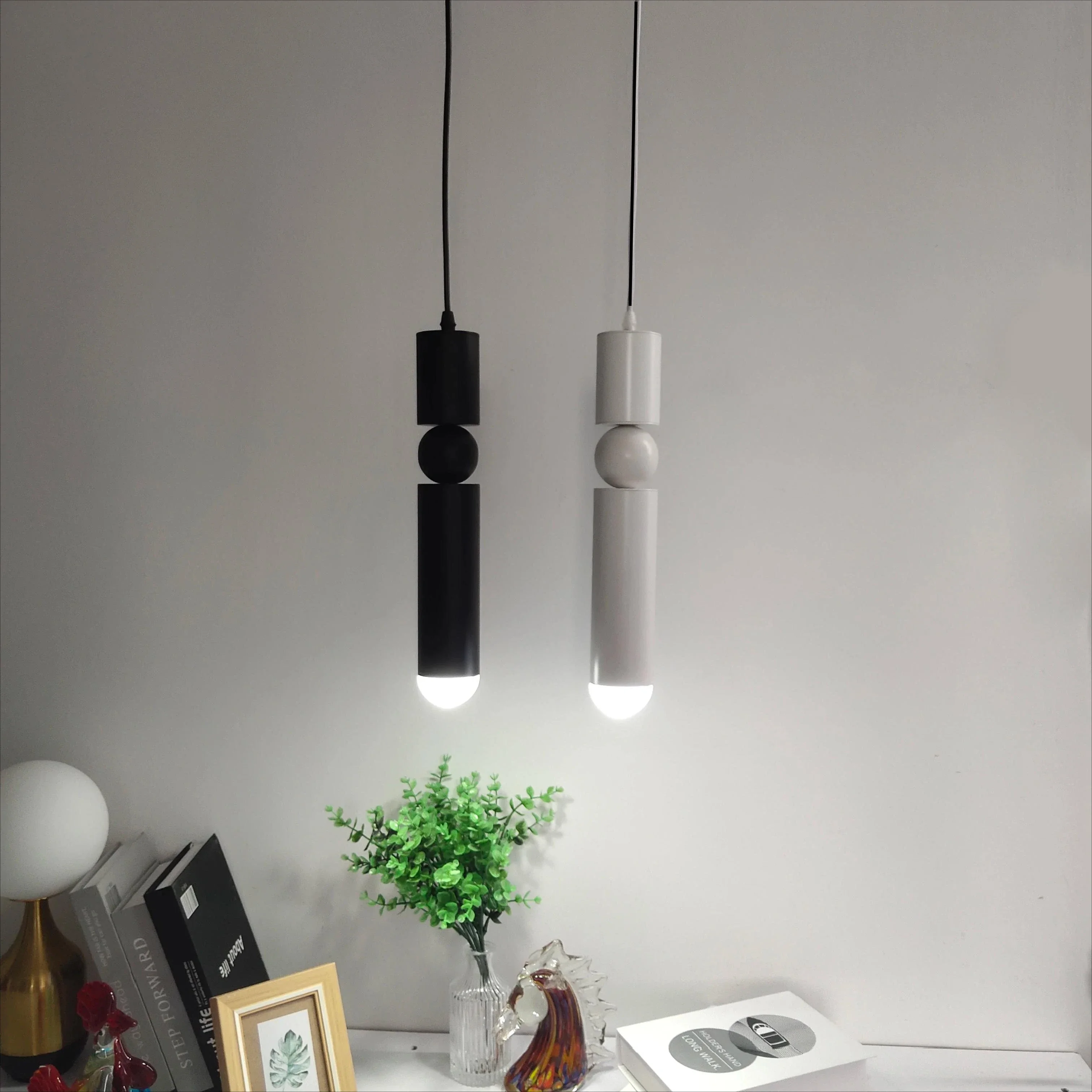 Minimalist Luxury Pendant Lights Kitchen Dining Table Decor Lighting Fixtures Nordic Chandelier LED Bedside Bedroom Pendant Lamp