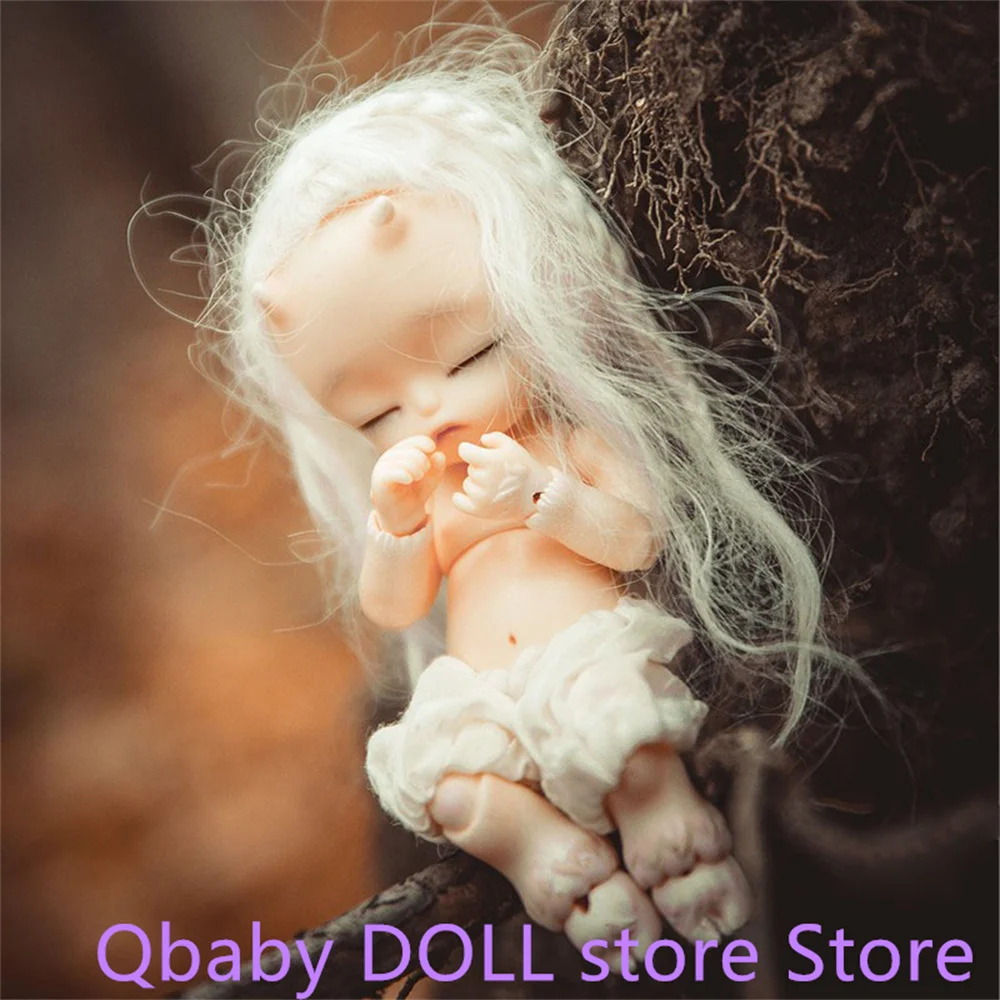 QBaby Doll Shop 1/8 puka Closed Eye Beast Body Little Devil Resin Toy Birthday Gift