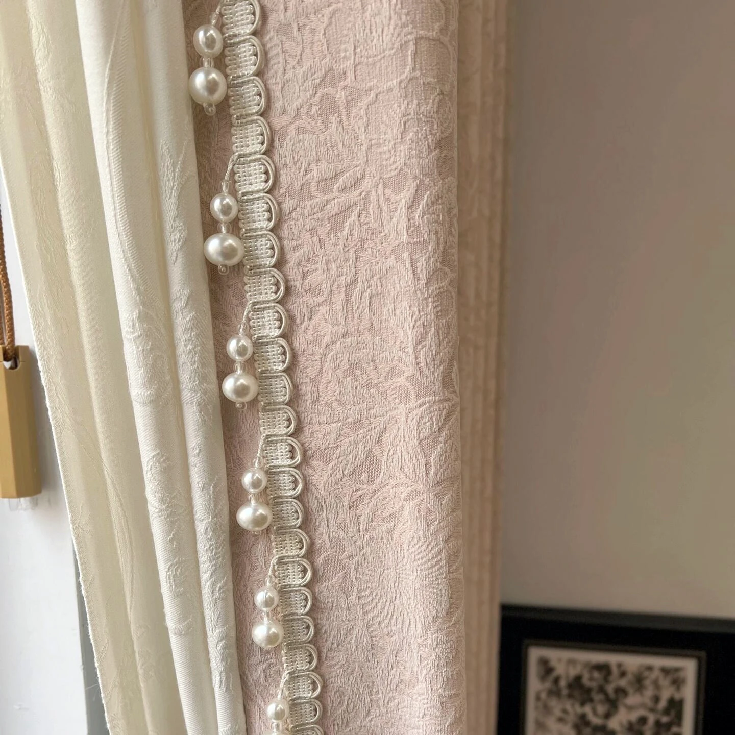 New high-end curtain lace special accessories decorative components embellishment beads tassel curtain trim