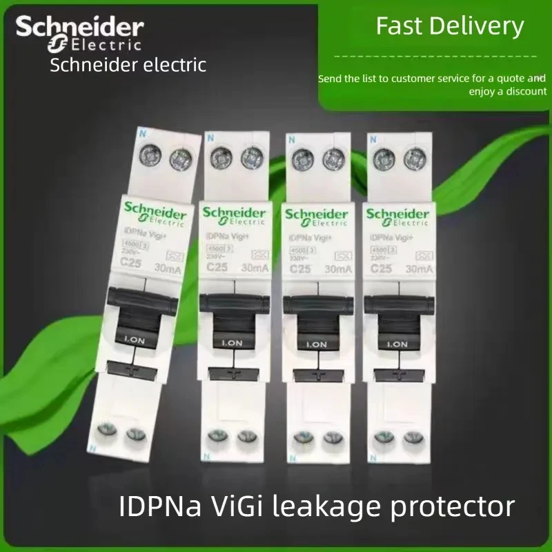 Schneider Electric Integrated leakage protection Circuit Breaker 1P+N iDPNa Vigi+ C16 C20 C25 30mA Air Switch 1P+N16A Integrated