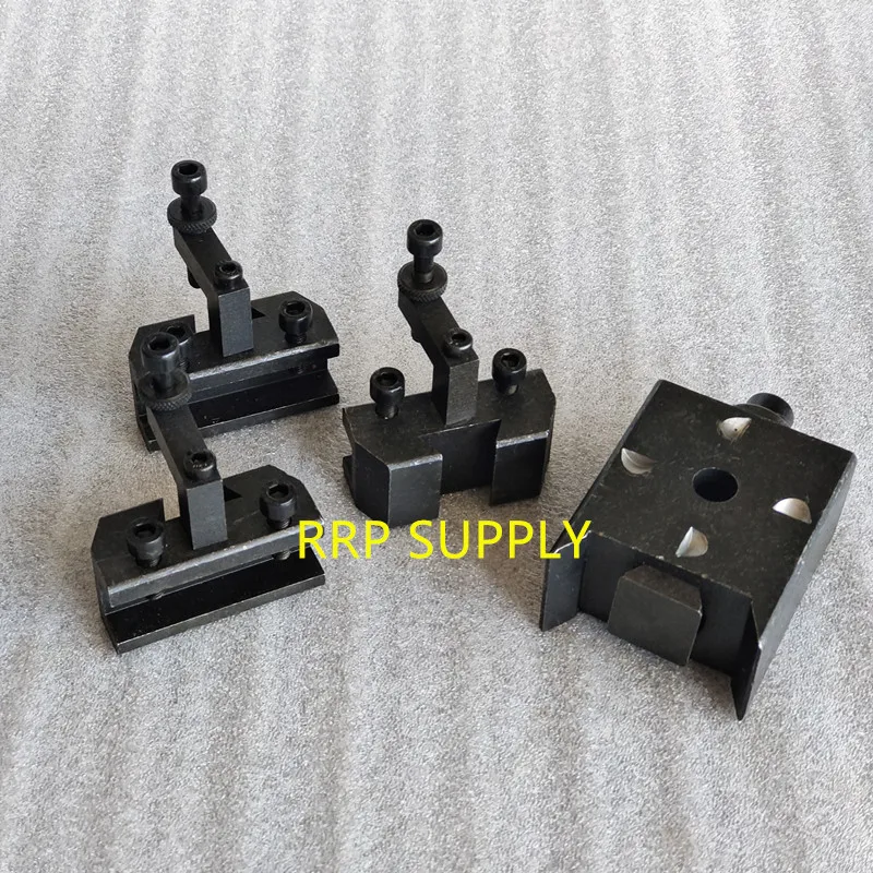 CJ0618 Mini quick change tool post set, One set contains: 1pcs tool post and 3pcs holder,SIEG C2 lathe