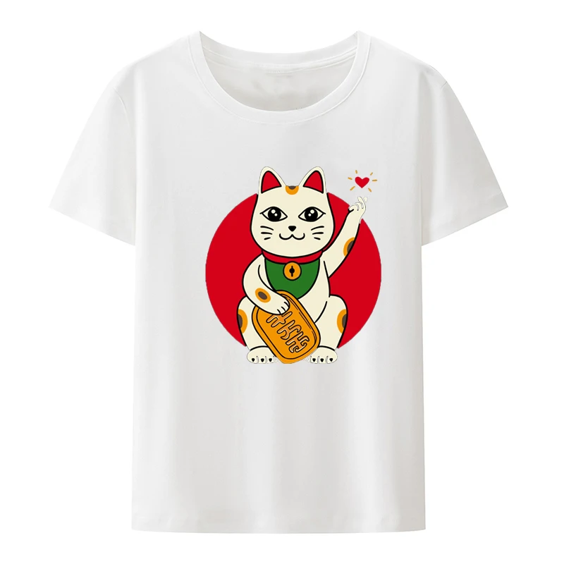 Catpuccino Grappige Grafische Roupas Interessante Print T-Shirt Korte Mouw T-T-Shirts Mooie Poleras Mujer Slanke Kawaii Kleding