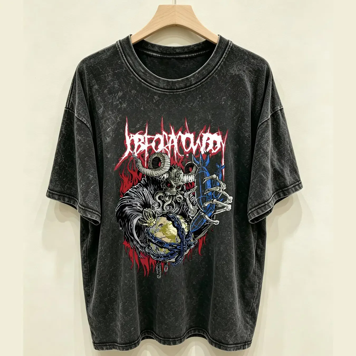 washed T Shirt 2009 Vintage Job for a Cowboy Men's Medium Metal Band vintage Washed designer clothes Unisex Stylish Soft
