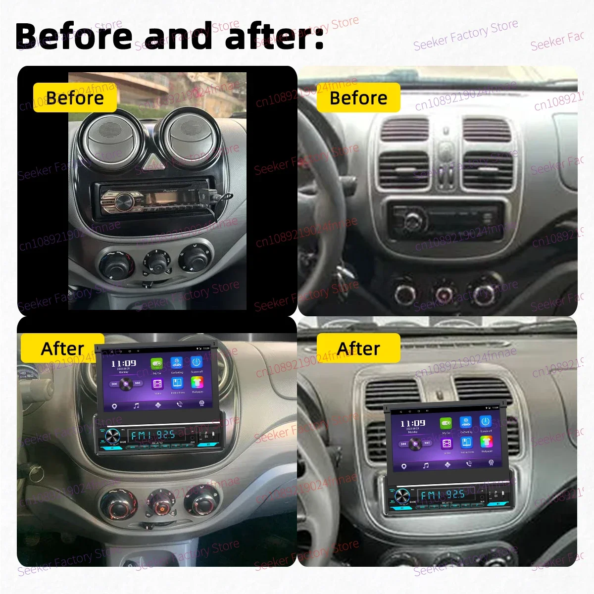 Android Car Multimedia 1 Din Radio 7