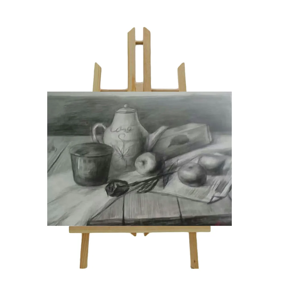 

Small Size Wood Kid Painting Stand Foldable Drawing Rack Stable Display for Home Outdoor Park Stand Drawing Kid Painting Stand,