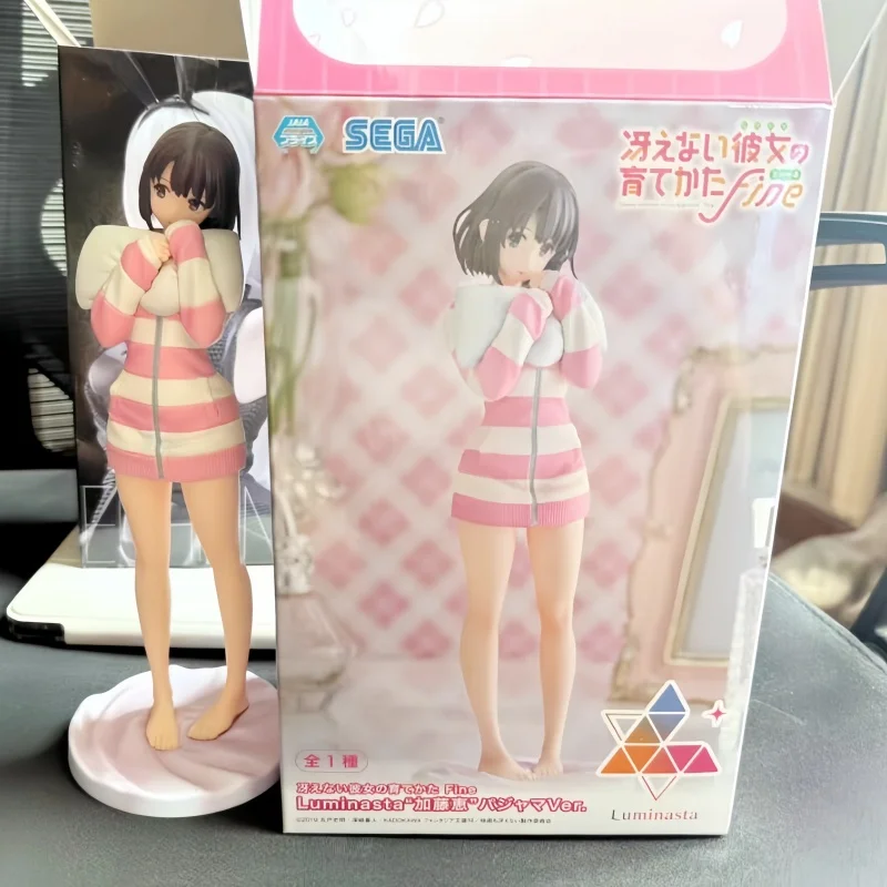 

Новинка в наличии Sega Anime Saenai Heroine No Sodatekata Megumi Kato Anime 22 см экшн-фигурка из ПВХ модель куклы игрушки подарок