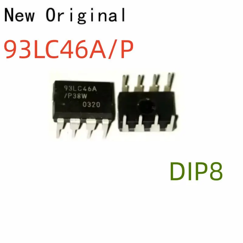93Lc46A/P New and Original 128 X 8 Microwire Bus Serial Eeprom Pdip8 0.300 Inch Plastic
