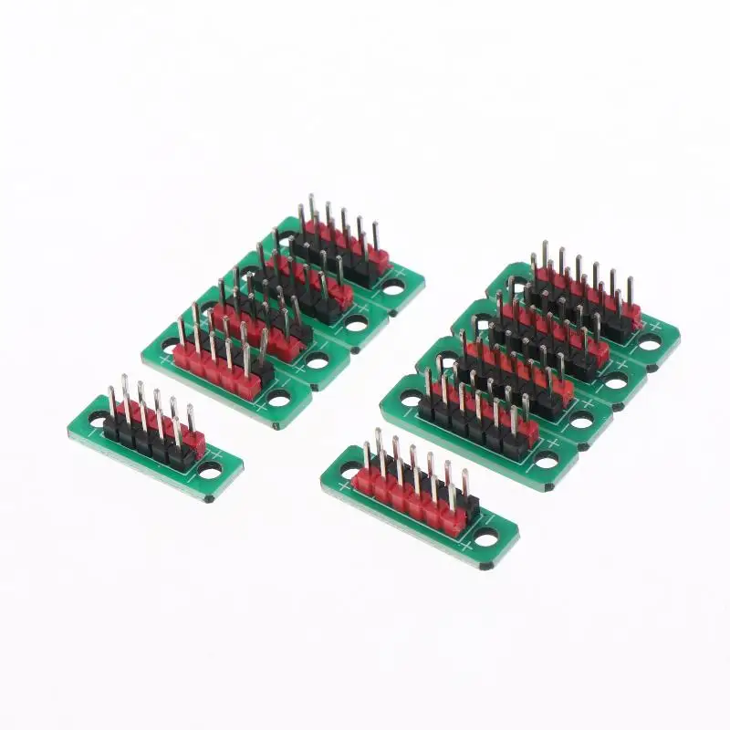 2-Row Terminal Distribution Board 1/5Pcs 2.54mm 5P/6P Pin Wire Transfer Board for Home Electronic DIY Projects