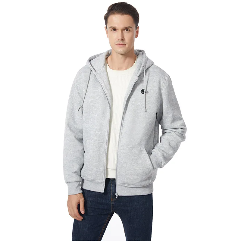 เสื้อฮู้ดอุ่นอัจฉริยะ 10 จุด พร้อมพอร์ต USB สำหรับผู้ชายและผู้หญิง เสื้อกันหนาวอัจฉริยะสำหรับฤดูหนาว สไตล์คู่รัก เสื้อผ้ากีฬากลางแจ้ง