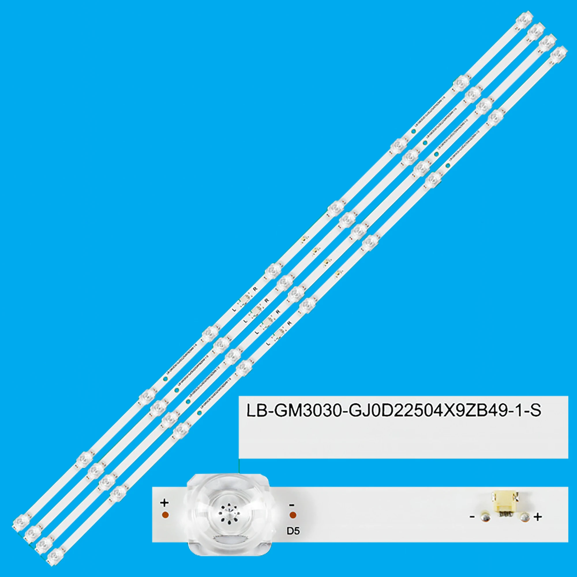 L50M5-5ARU LED Backlight Strips 9 LED For L50M5-5ARU L50M50-5ARU LB-GM3030-GJ0D22504X9ZB49-1-S LB-GM3030-GJ0D22504X9ZB49-1-T