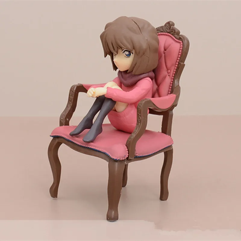 Detective Conan Rachel Jimmy Kudo Haibara Ai Kuroba Kaito Sitting Posture Chair Action figure toys doll Kids gift