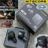 Nitecore NE20 Bluetooth Headphones Earbuds Rechargeable Tactical Electronic In-ear Earphone Hearing Protection Noise Reduction