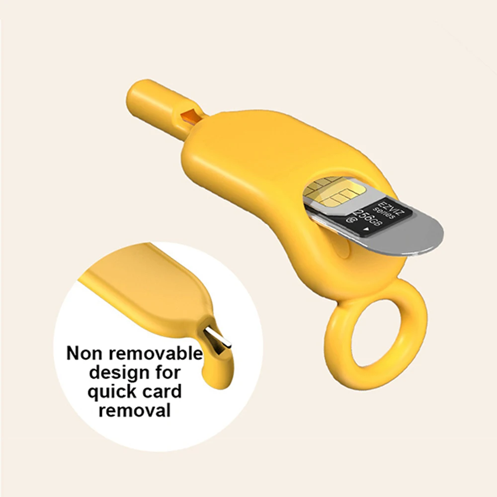 2 IN 1 New SIM Card Removal Needle Pin with Protector Holder Anti-Lost Phone SIM Cards Storage Case Tray Ejector Needle Opener