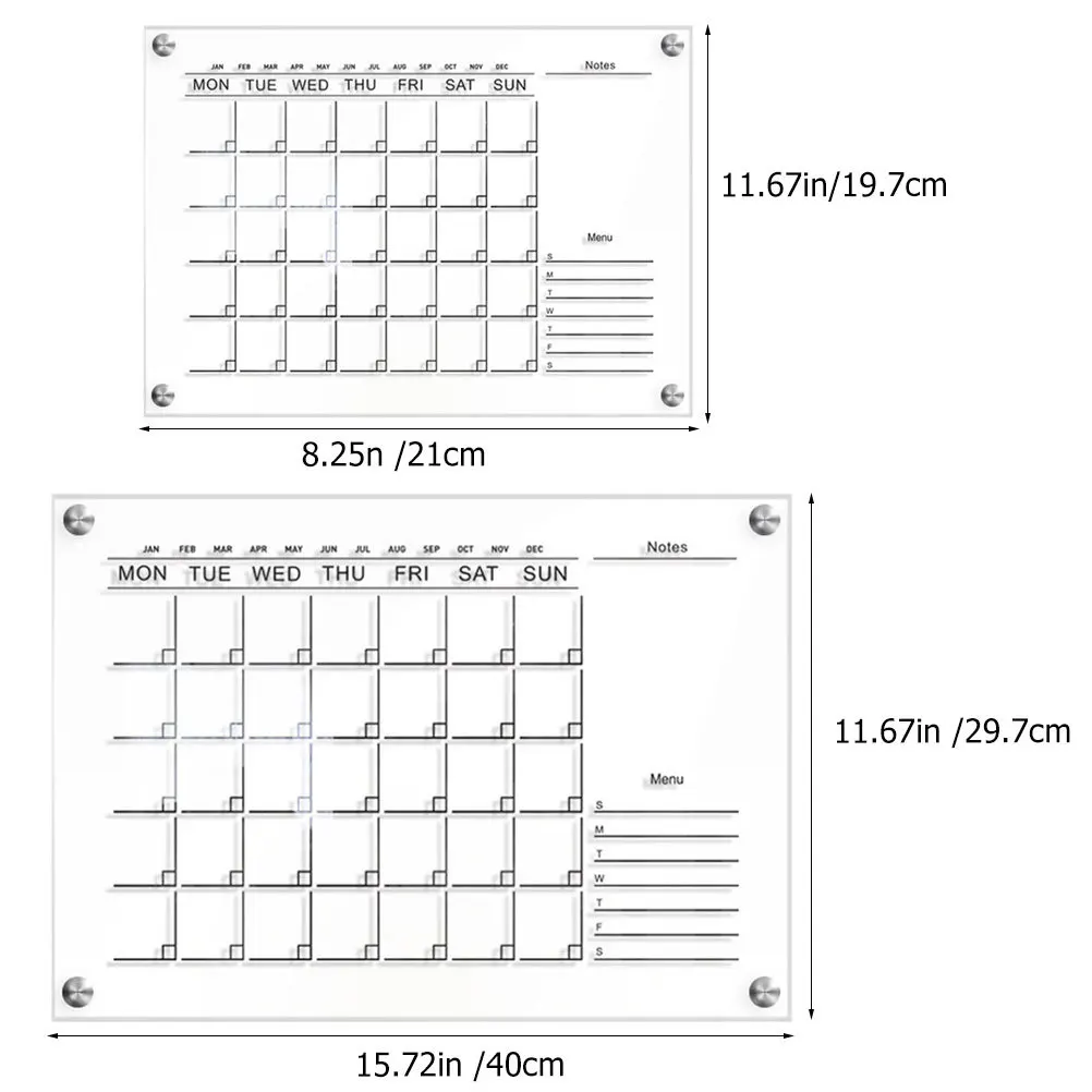 1Set Transparent Message Board Simple Handwritten Note Board for Kids Drawing Planning Wedding Party Multi Function Wipe Clean