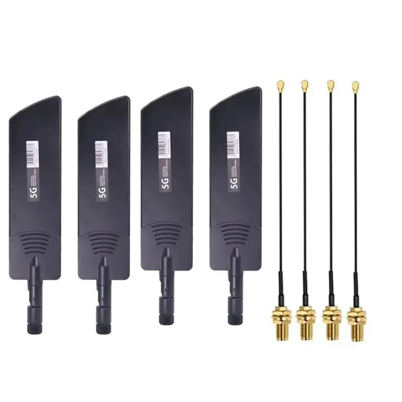 

Антенна JABS-MHF4 U. FL 5G 4G LTE, 4 шт., 600-6000 МГц, SMA Male Pigtail для модемов RM530N-GL, RM520N-EU, RM500Q-AE, RM510Q-GL