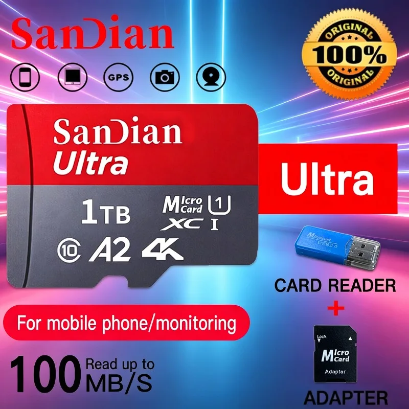

100% Original 128GB tarjeta micro tf U3 mini TF card reader For Camera Phones tablets memory card High Speed micro tf sd card
