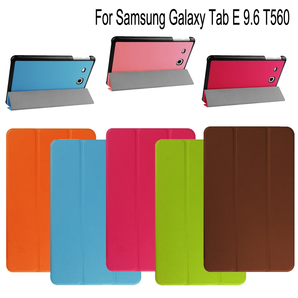 

Tablet Android Case Cover Tablests PC Smart Stand For Samsung Galay Tab E 9.6 SM-T560 T561 Tab Fundas Pouch Conque Accessories