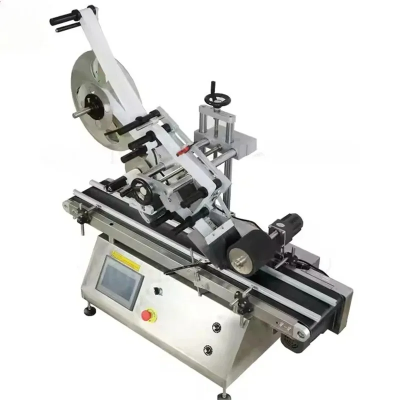 MT-160 Fully Automatic Desktop Flat Surface Labeling machine Plastic Pouch Bag Book  Labeler Applicator Square