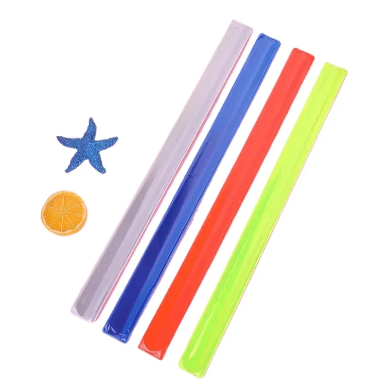 1pc Reflective Wrist Band Glow Tape for Wrist Arm Ankle Leg Safety Warning Reflective Wristband Night Sports Fluorescent Circle