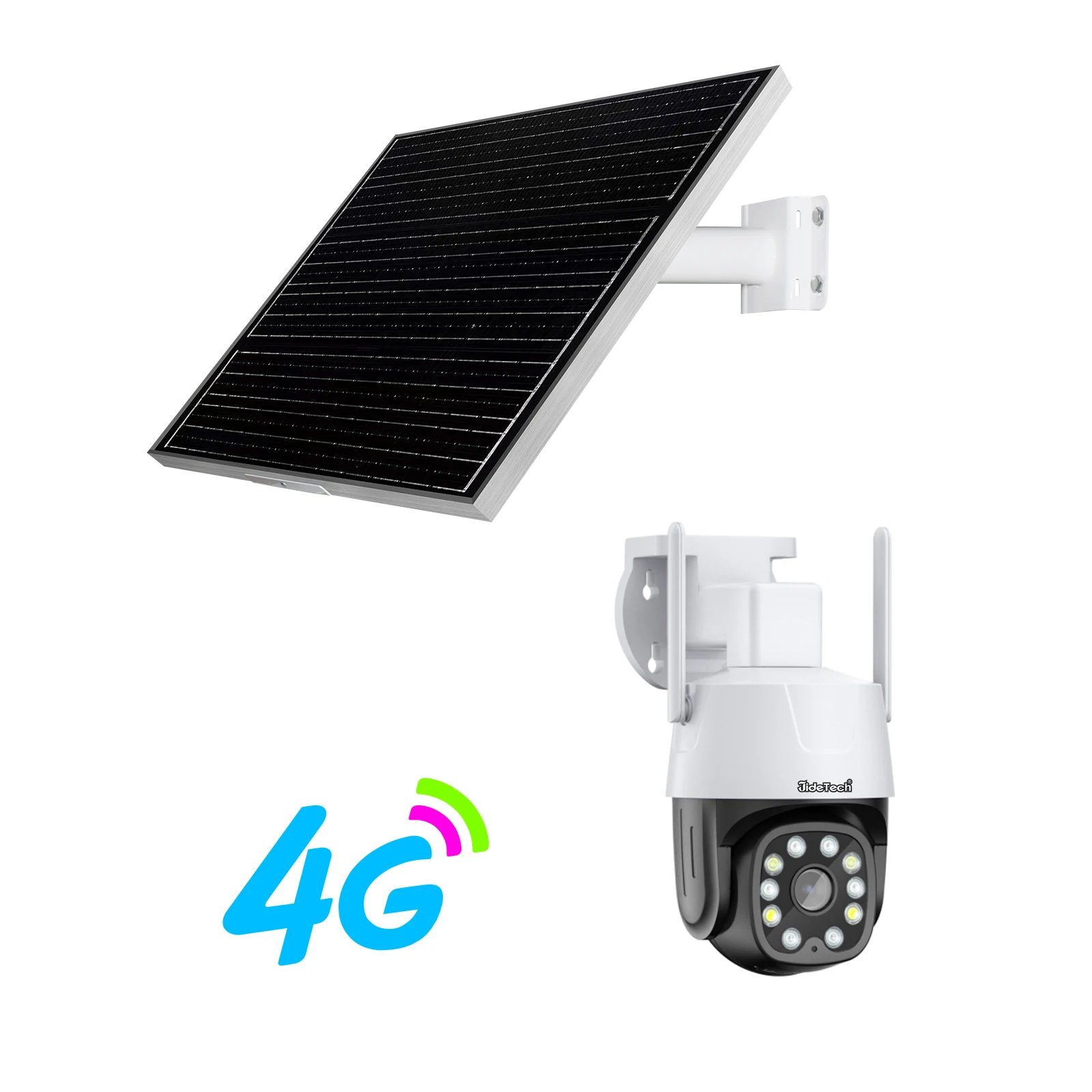 JideTech 4G Wireless EU Version IP PTZ WiFi Camera 5MP Fixed Lens Solar Powered 60W36A Support 2.4G & 5G Wi-Fi