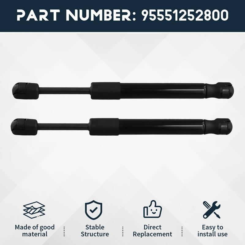 Car Rear Window Glass Gas Strut Dampers Lift Shock Support Rod Bars For Porsche Cayenne 2002--2010 95551252800