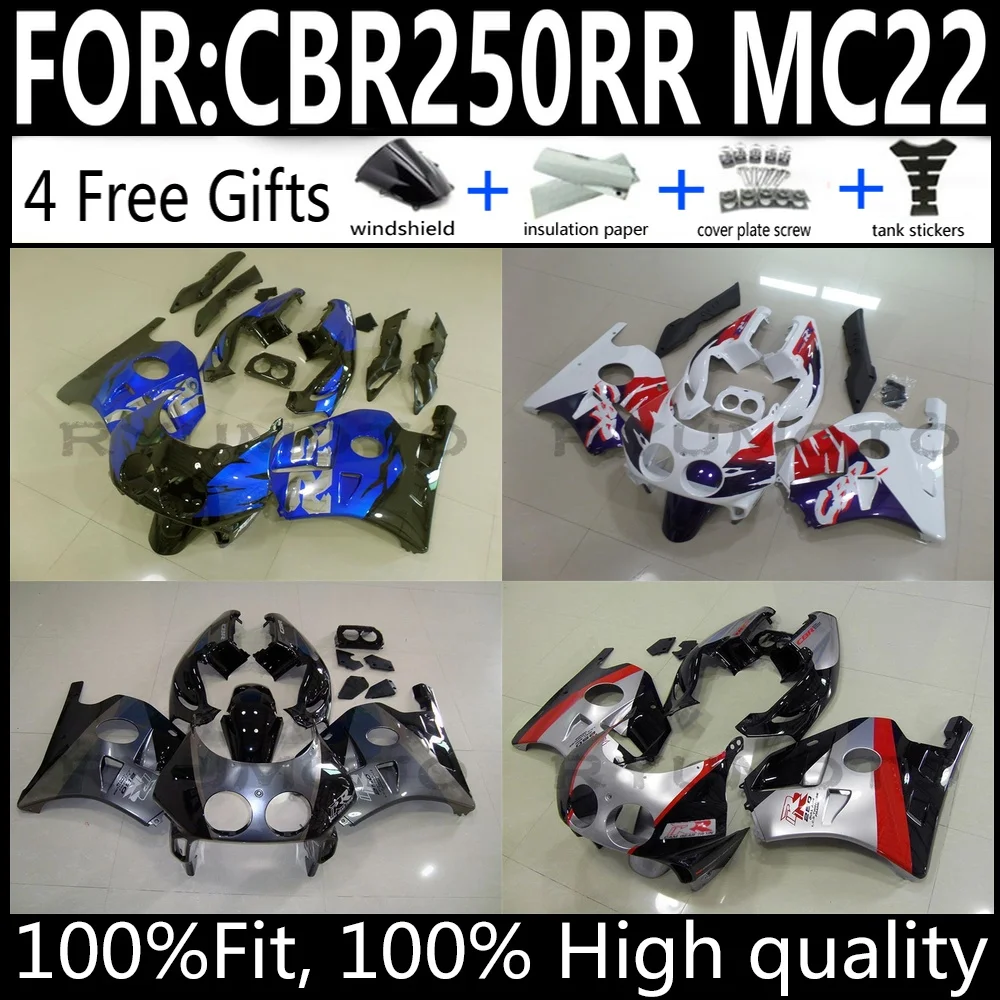 

Honda CBR250RR MC22 90 91 92 93 94 Motorcycle Fairings Kit CBR 250 RR 1990-1994 ABS Plastic Body Work Cowlings Fairing Set Full