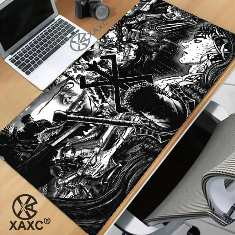 

Mouse Pad Anime Berserk Gamer Keyboard Key cap Mause pads Large Rubber Gaming sword berserk pc accessories Cabinet Desk mat XAXC