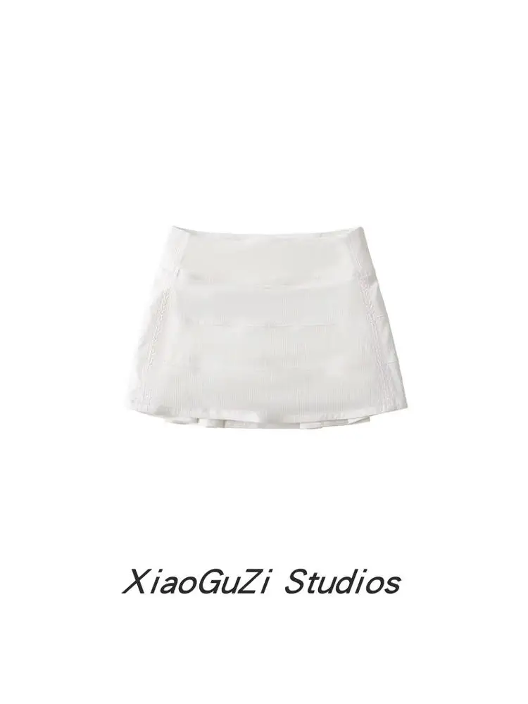 

Юбка-трапеция Lulu Tennis с высокой талией для фитнеса и йоги, с защитой от просвечивания, сетчатая, модная женская юбка