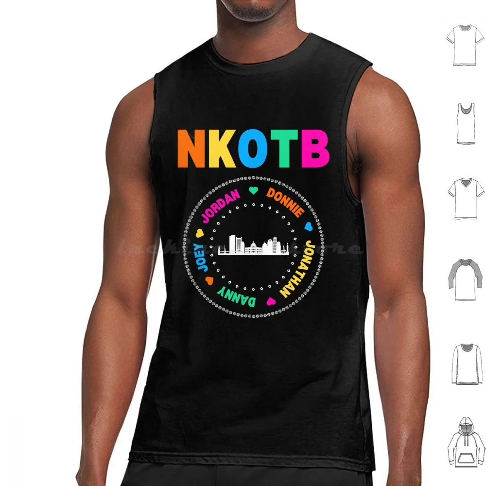 Nkotb Magic Summer Tour Replica Shirt Tank Tops Vest Sleeveless Nkotb New Kids On The Block Boy Bands Jonathan Knight