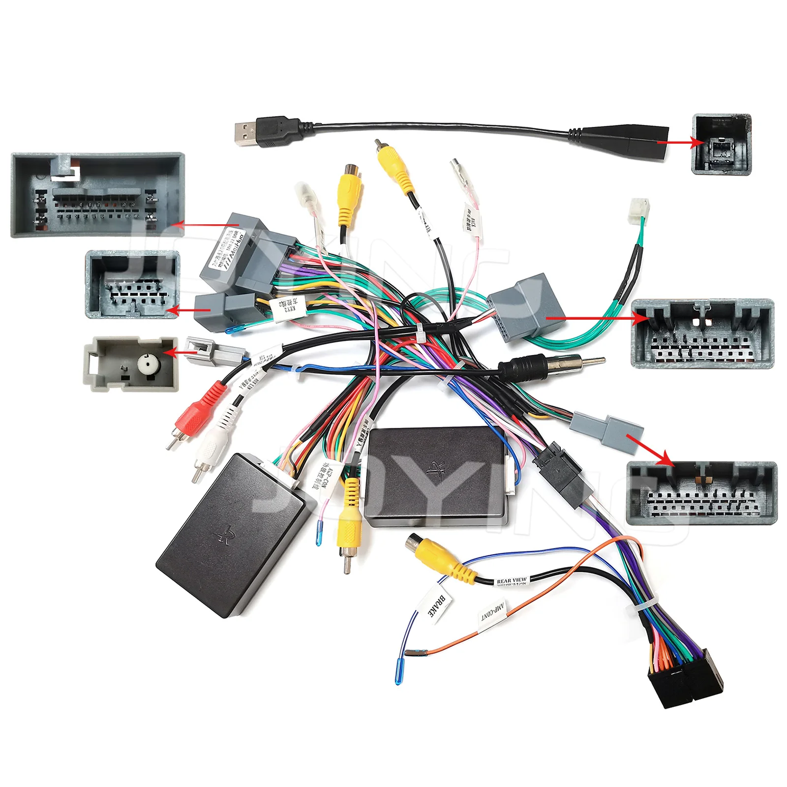 

JOYING Special Wiring Harness Cable With Canbus Decoder For Honda Accord 9th 2013-2018