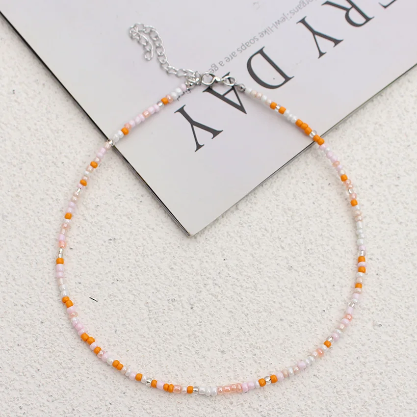 Einfache Rocailles Strang Halsband Mode Koreanische Kragen Charme Bunte Handgemachte Böhmen Halskette Frauen Strand Weibliche Schmuck – Detail 31