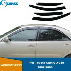 Side Window Visor For Toyota Camry XV30 2002 2003 2004 2005 2006 Sun Rain Guard Vent Deflectors Weathershields Door Visor SUNZ
