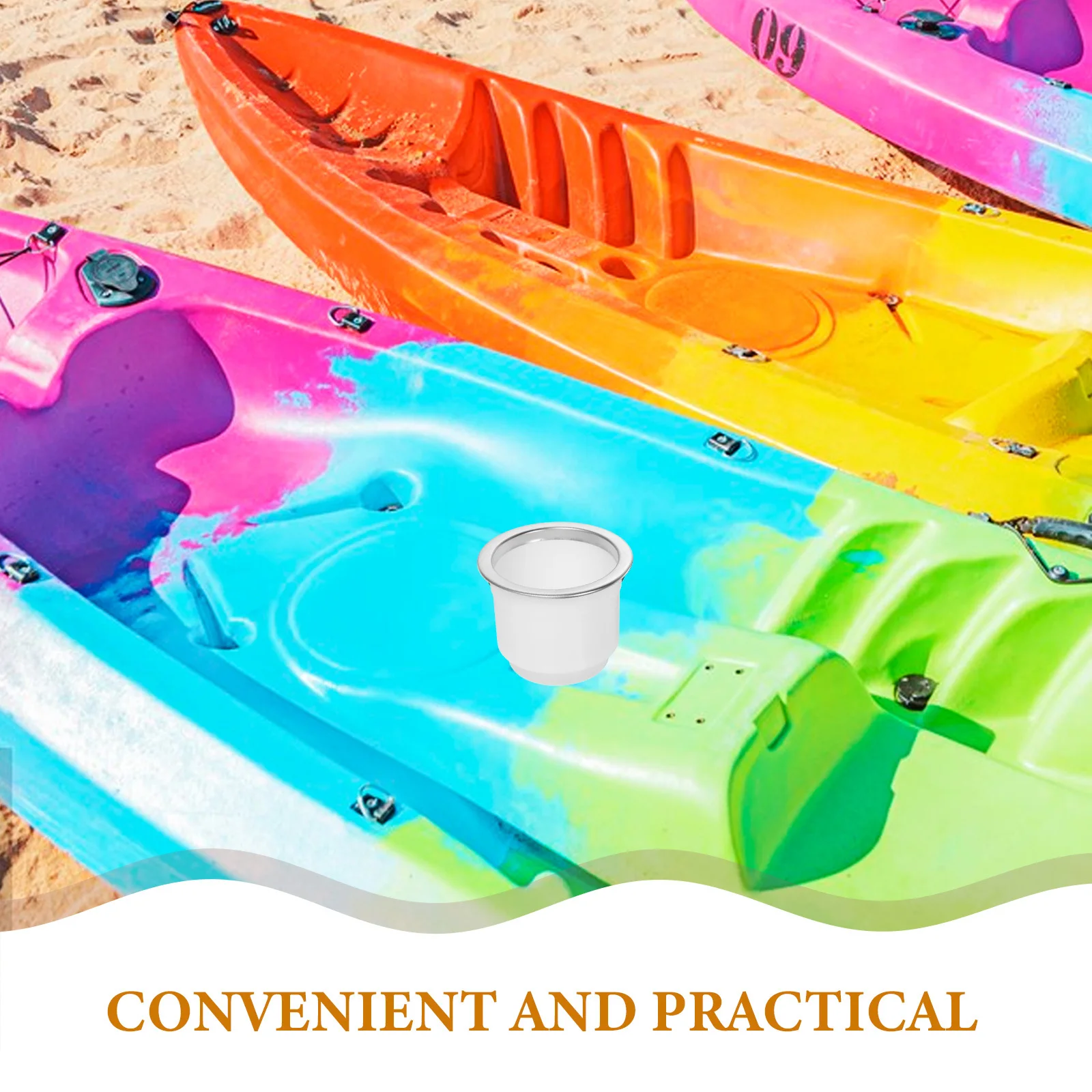 Nylon Marine Cup Holder Insert Stable Design Boat Drink Can Holder Spill-Proof Drop-in Fixing for Yacht Rv Motorhome Outdoor Use