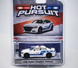 1:64  GREENLIGHT 2016 Dodge charger hot pursuit Montreal Police Department Canada Limited model die-casting alloy