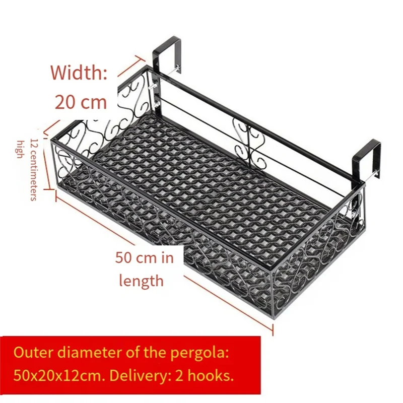 ABRB-support de rangement pour la maison, garde-corps pour plantes, support pour pots de fleurs, adapté au jardin, au balcon et au couloir