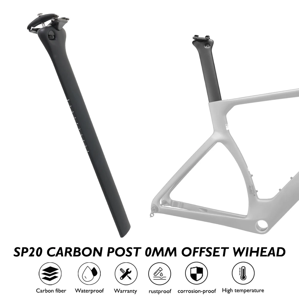 

Road Bike Carbon Seatpost For Cervelo S5 S3 S2 0 Offset400mm Easy Install Seat Post For Endurance Riding 234.5g