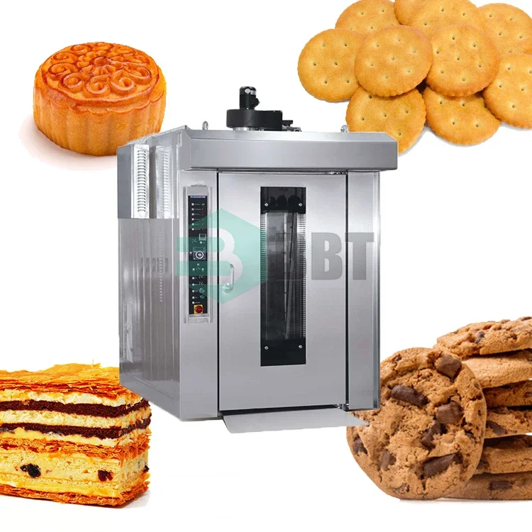 Multifunction Cookie Cake Altuntop Baking Equipment Electric 64 Trays Rotary Gas Oven Prices Industrial Oven for Baking