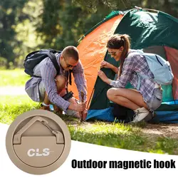 Magnetic Hanging Hook Tent Light Hook Portable Magnetic Camping Lamp Hanger Strong Load-bearing Hook for Stable Tent Light