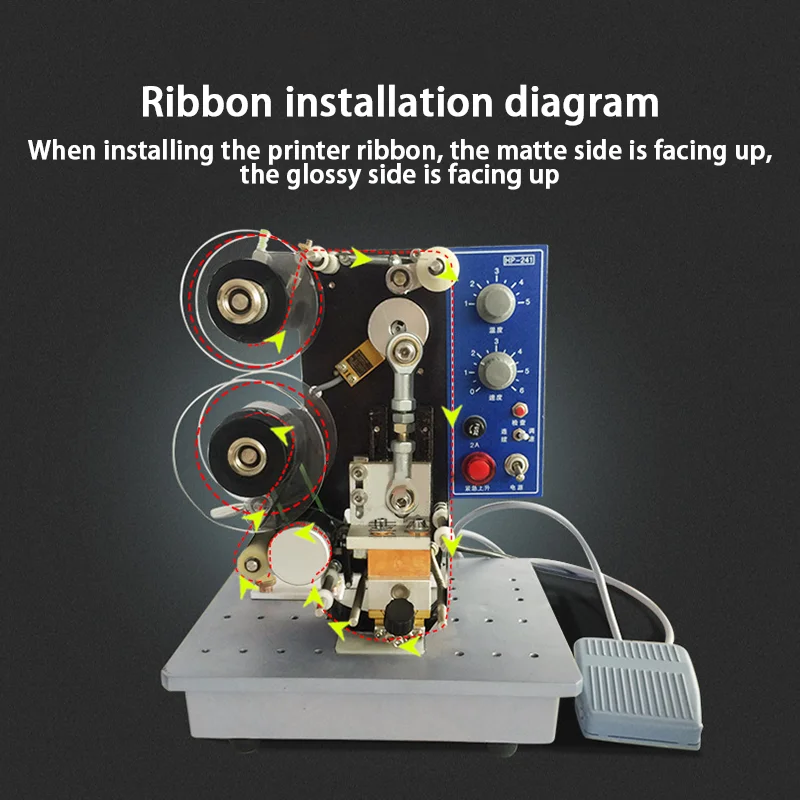 Coding Machine HP-241B Printing Machine Electric Ribbon Automatic Batch Coding   Coding Production Date Upgraded Version YZ
