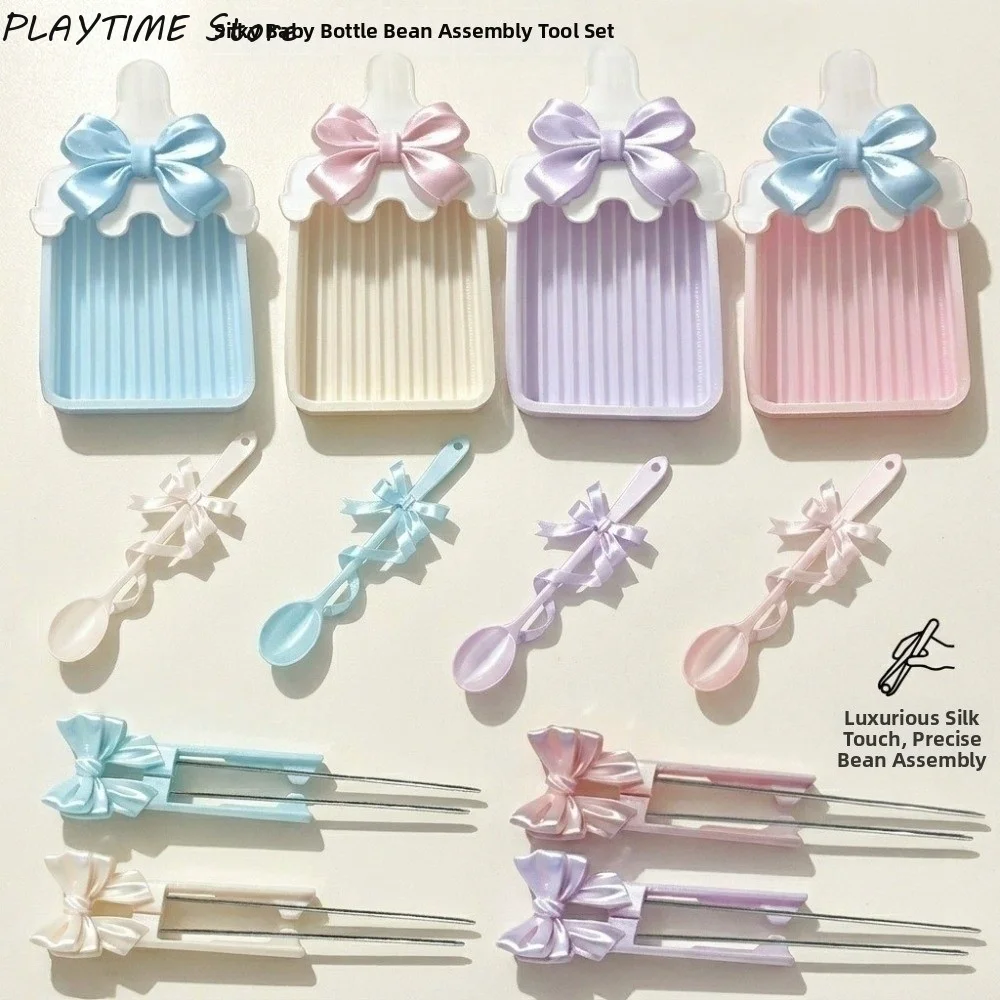 Creative Fuse Beads Tools Set Efficient Bowknot Perler Bead Auxiliary Tool Kit DIY Save Time Fuse Beads Spoon Pen Tray Kits
