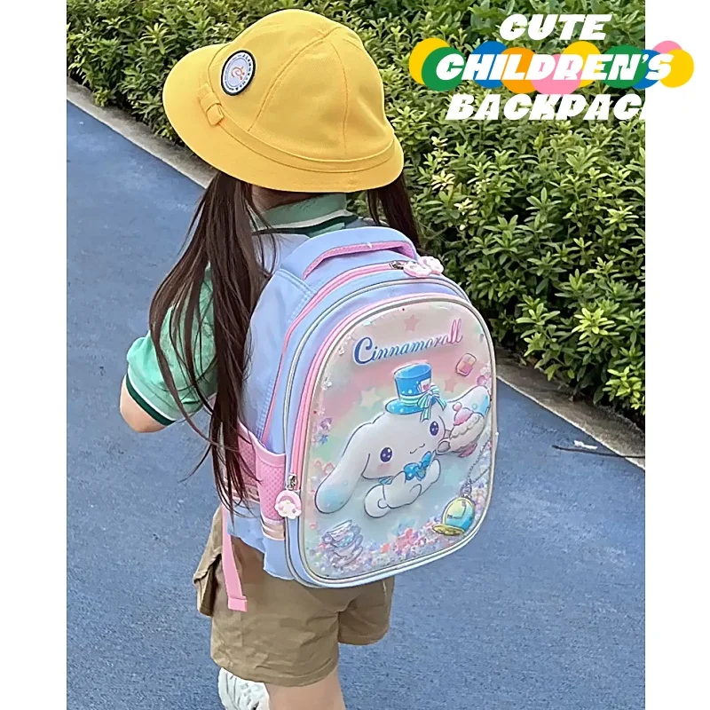 

2023 New Sanrio Cinnamoroll Kuromi Cute And Energetic Student Backpack With Large Capacity Popular Campus Backpack Birthday Gift