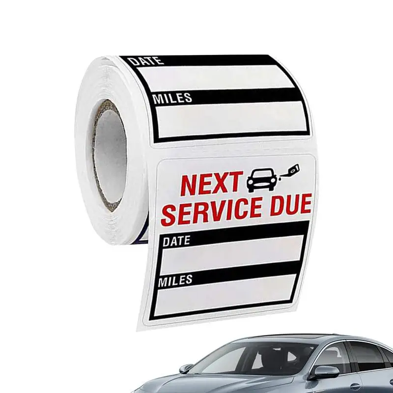 Service Due Stickers For Car Transparent All-Purpose Labels 150 Pcs Removable Tear Resistant Labels & Stickers For Car Auto